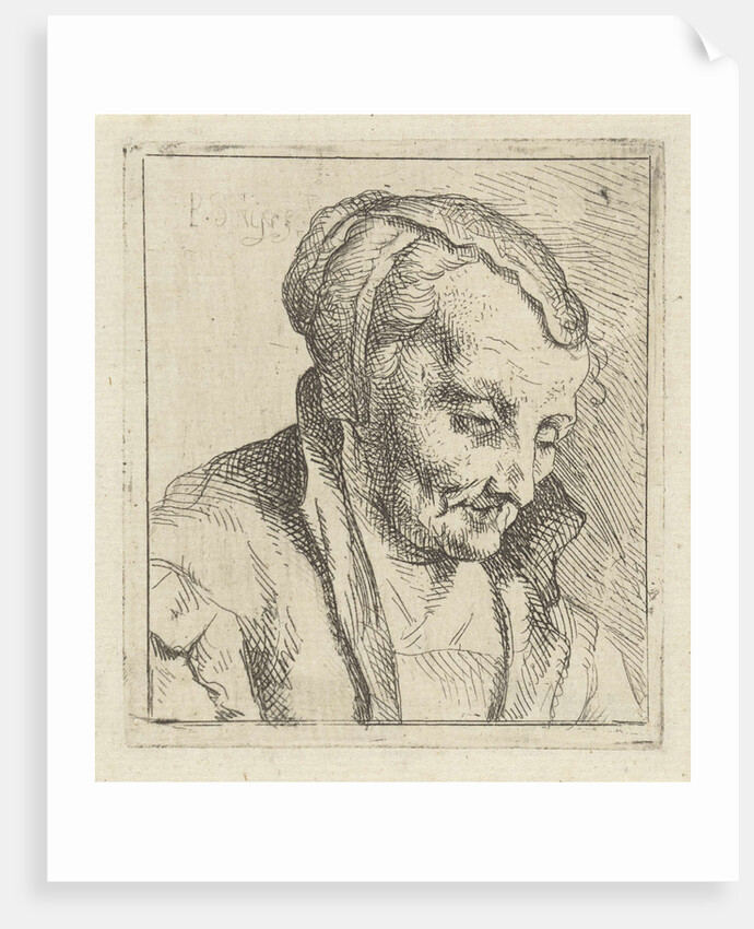 Portrait of an old woman by Peter Snijers