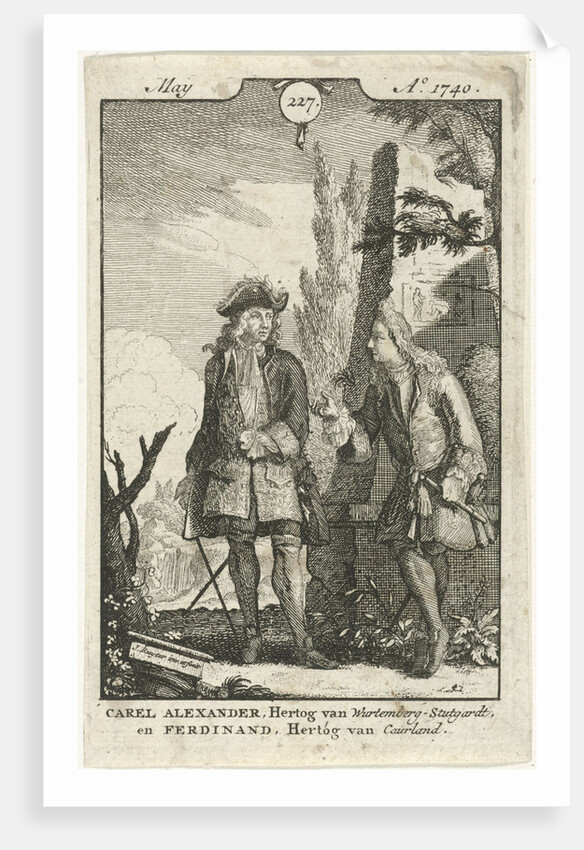 Conversation between Ferdinand Kettler and Charles Alexander by Jan Ruyter