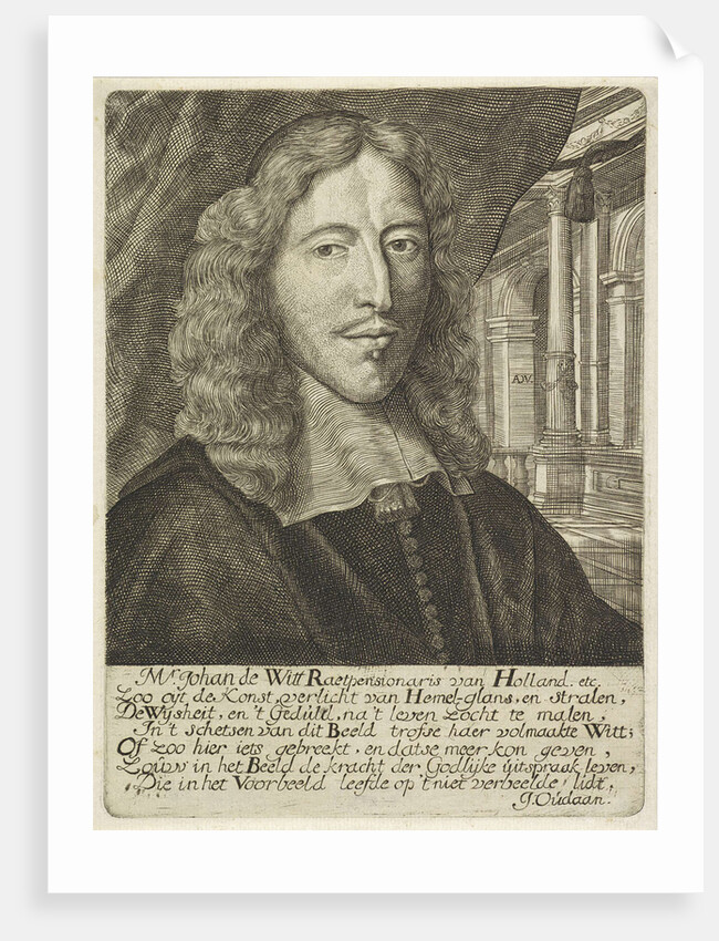 Portrait of Johan de Witt by Joachim Oudaan
