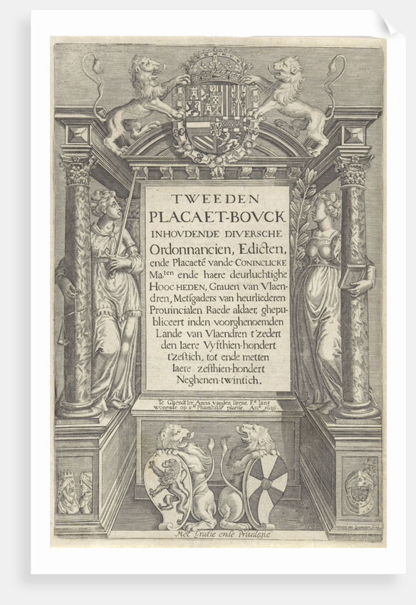 Altar with allegorical figures by Raad van Vlaanderen