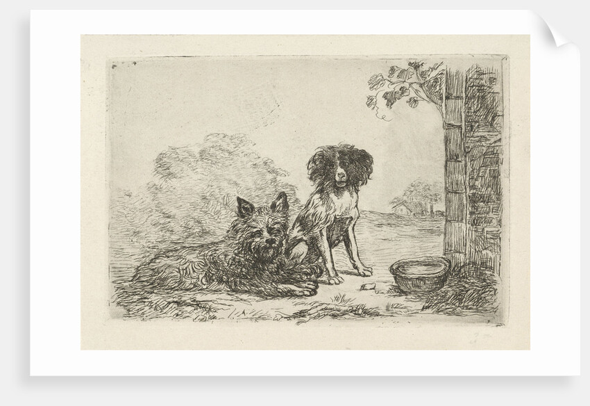 Two dogs by David van der Kellen II