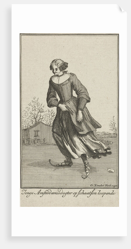 Skating woman by Bernard Picart