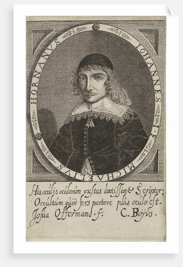 Portrait of Johannes Michaelius, Joshua Offermans by Cornelis Boey