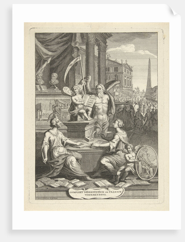 Title page of 'Complete Nederduitsch and French Dictionary' by Gideon Quineau