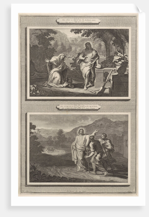 Two appearances of Christ after the resurrection by Laurens Scherm