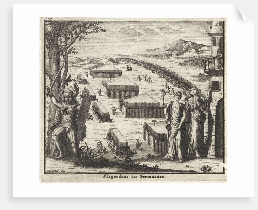 German army units on the battlefield by Albert Schut