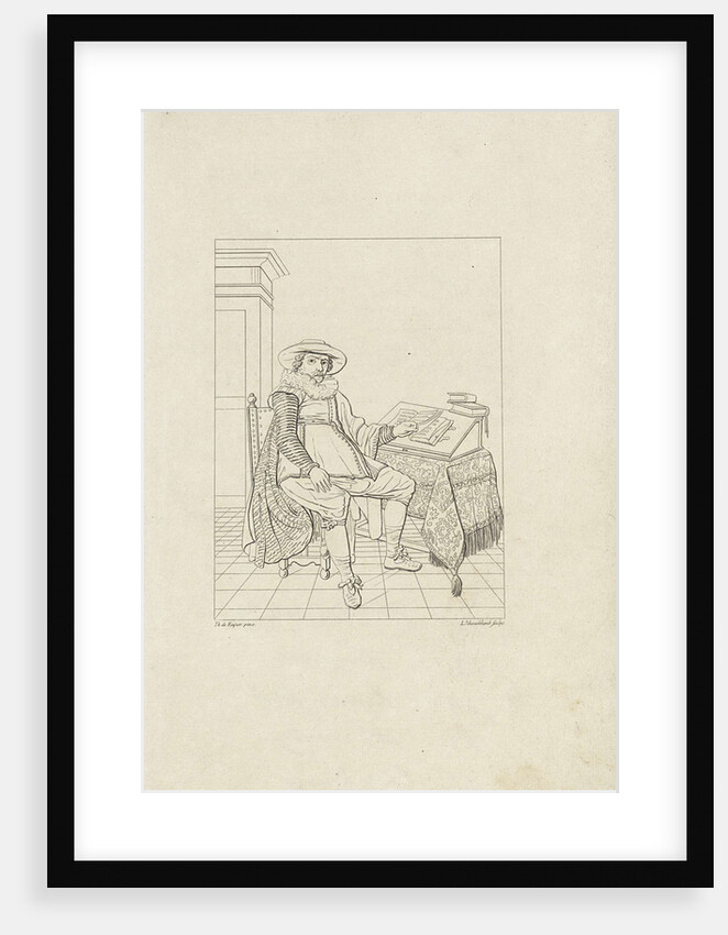 Portrait of an unknown magistrate by Leonardus Schweickhardt