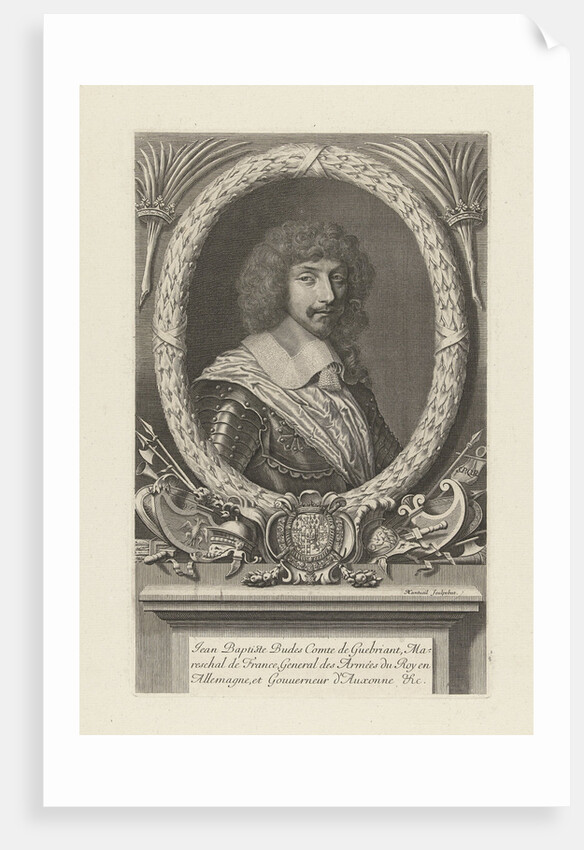 Portrait of Jean Baptiste Budes Earl of Guebriant by Robert Nanteuil