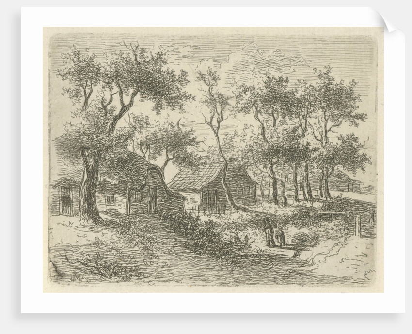 Farms among the trees by Gerrit Jan Michaelis