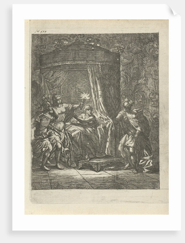 Aristodemus prince of Cuma betrayed by Xenocrite by Arnold Houbraken