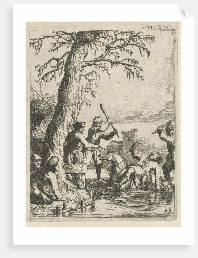 Willem II by the West Frisians killed in Hoogwoud, 1256 by Anonymous