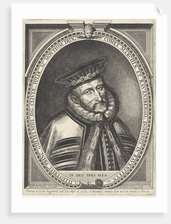 Portrait of William V, Duke of Gulik, Cleves and Berg and Count of Mark and Ravensberg by William Isaacsz. of Swanenburg