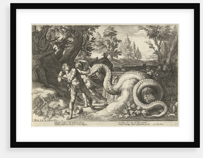 The dragon kills the companions of Cadmus by G. Rijckius