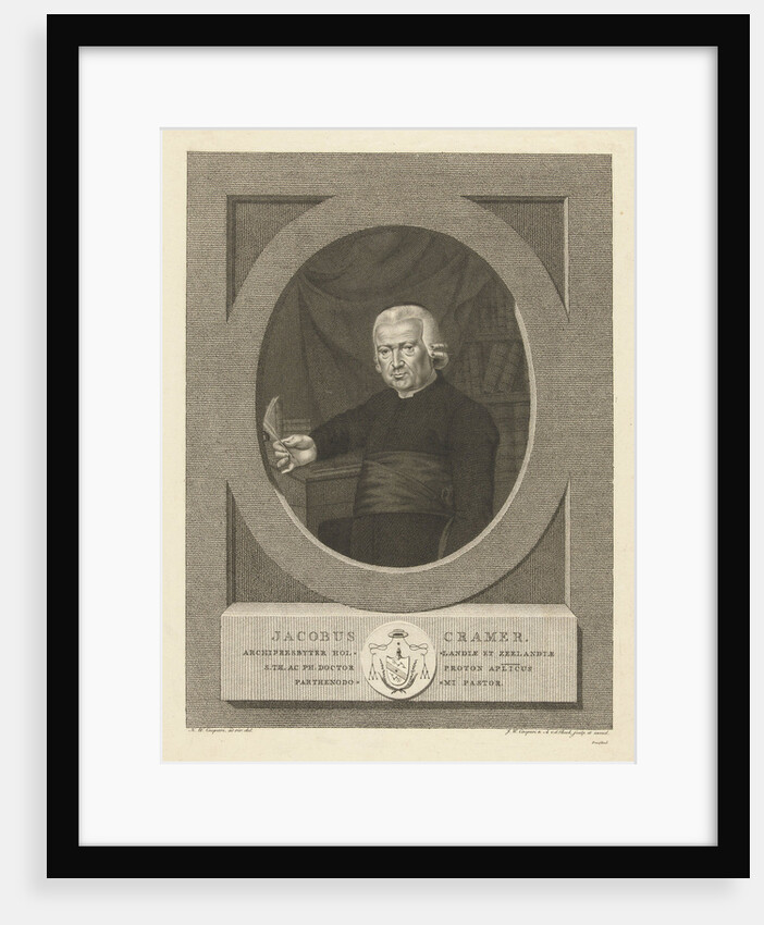 Portrait of Jacobus Cramer by Hendrik Willem Caspari