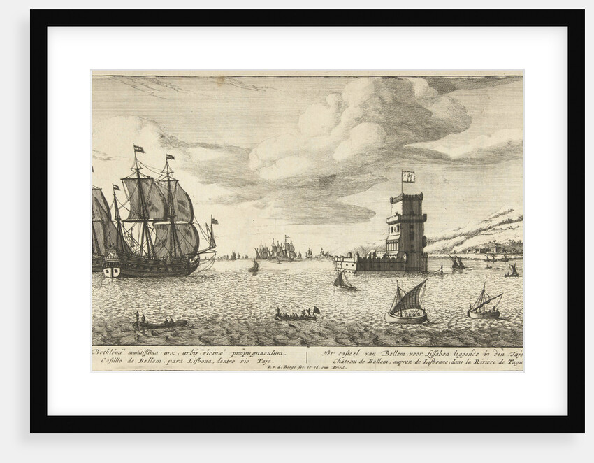 Tower of Belem in the River Tagus by Pieter van den Berge