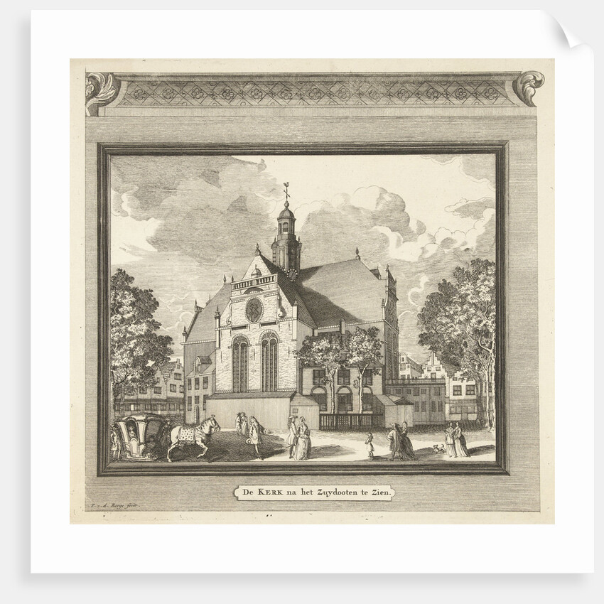 View of the Noorderkerk in Amsterdam, The Netherlands from the South West by Pieter van den Berge