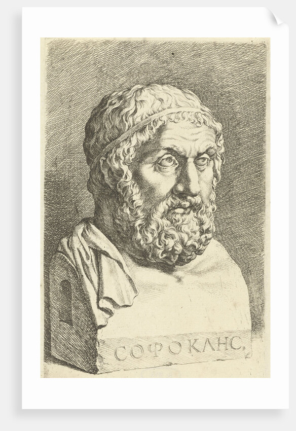 Portrait Bust of Sophocles by Jan de Bisschop