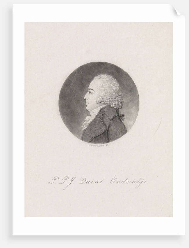 Portrait in profile of Peter Philip Juriaan Quint Ondaatje by Johannes Arnoldus Boland