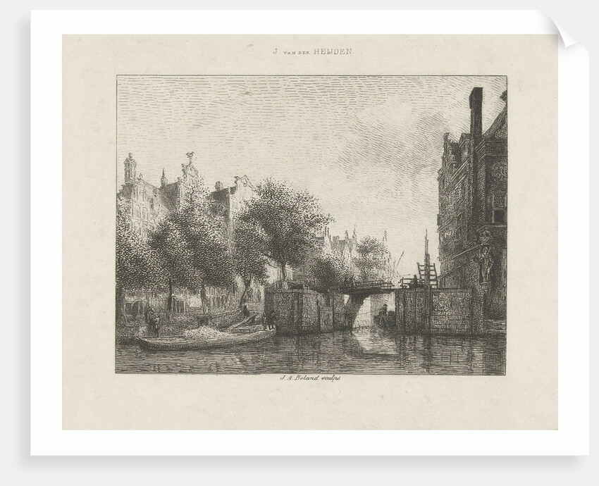 Nieuwe Zijds Voorburgwal with Old Haarlem, The Netherlandsmersluis Amsterdam by Johannes Arnoldus Boland