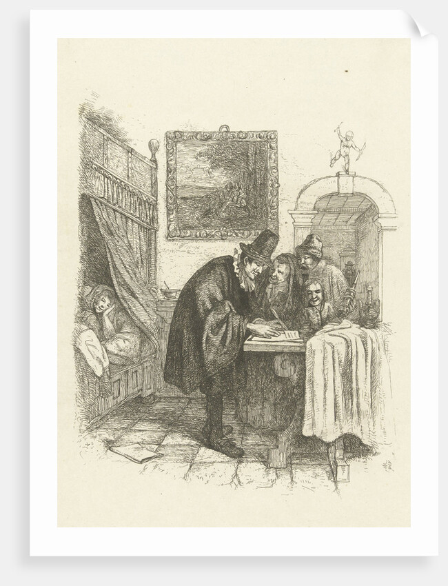 Doctor house calls a sick woman by Jan Havicksz. Steen