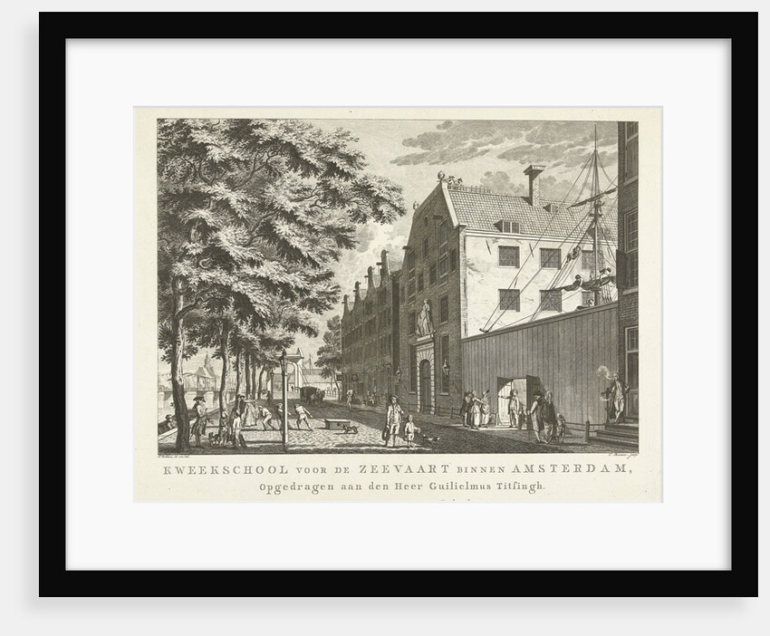 Cityscape with Naval College in Amsterdam by Willem Vermandel