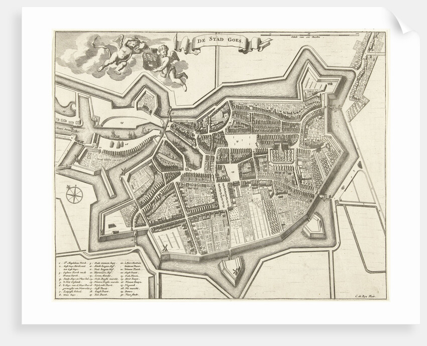 Plan of the city of Goes by C. de Bye