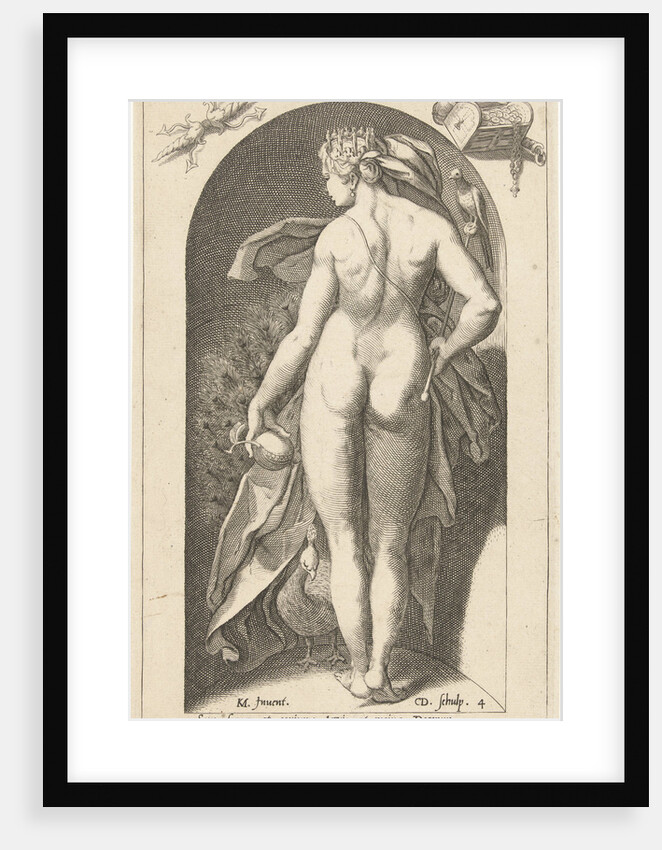 Juno with peacock by Cornelis Jacobsz. Drebbel