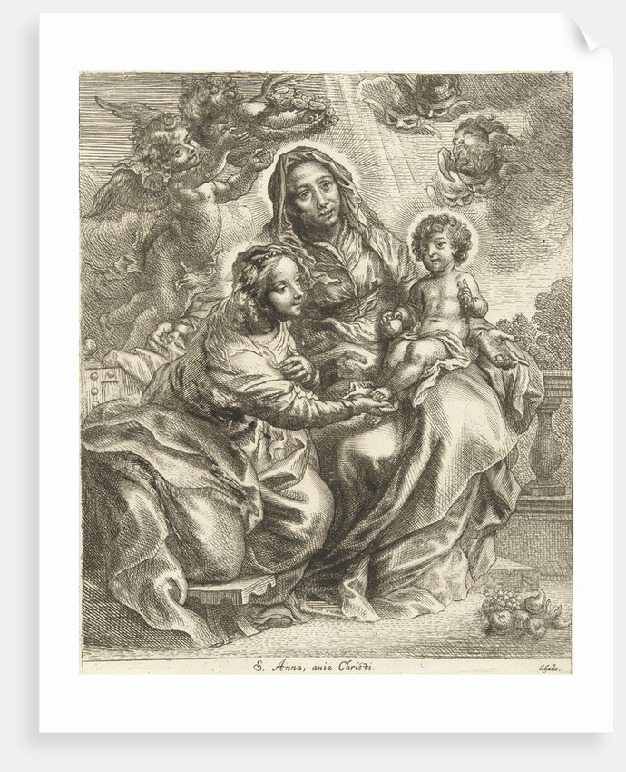The Virgin and Child with St. Anne by Cornelis Galle