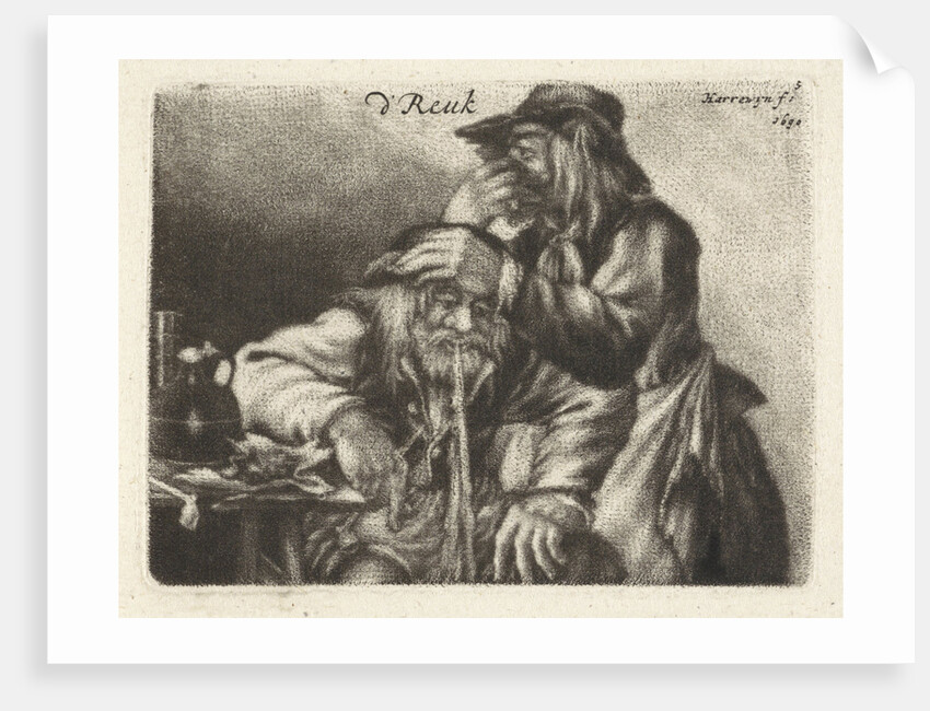 Vomiting man by Jacobus Harrewijn