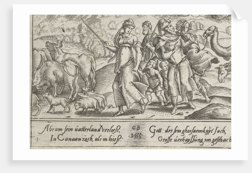 Abraham goes to Canaan by Cornelis Bos