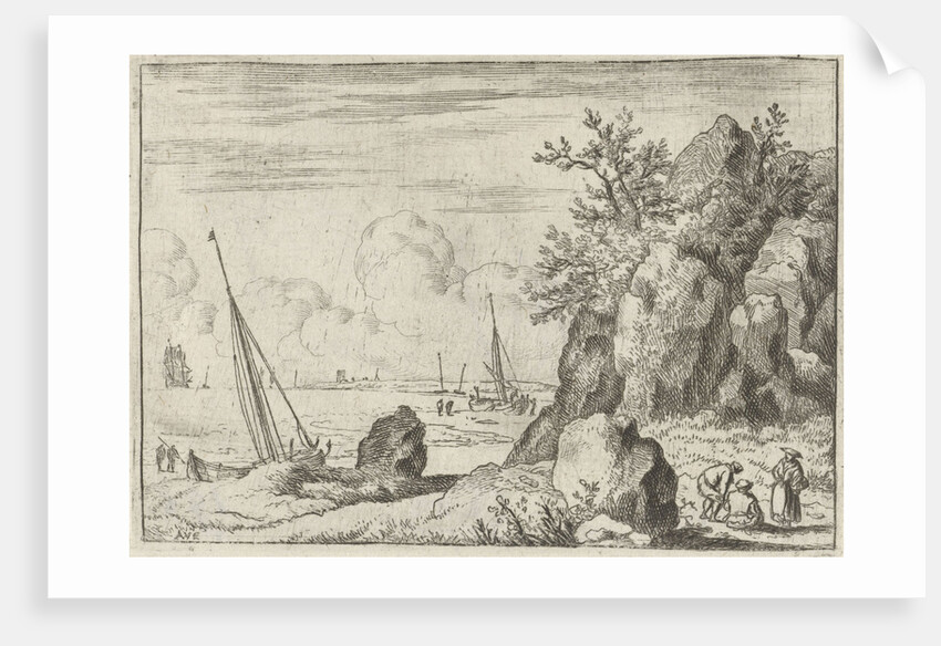 Seascape with sailing ships by Allaert van Everdingen