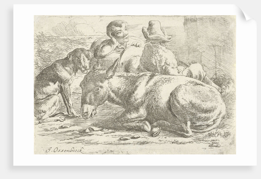 Two incumbent muleteers by Jan van Ossenbeeck