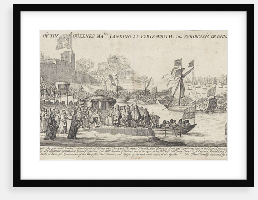 Arrival of Queen Catherine of Braganza in Portsmouth by James Butler