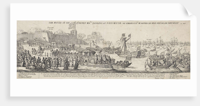 Arrival of Queen Catherine of Braganza in Portsmouth by James Butler