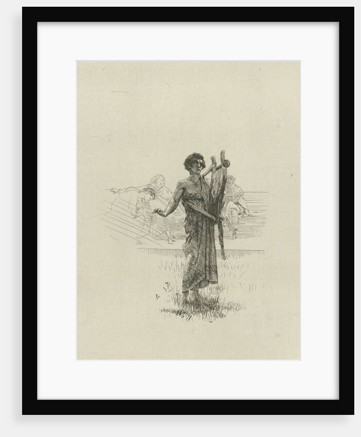 A man stands in a field by Lourens Alma Tadema