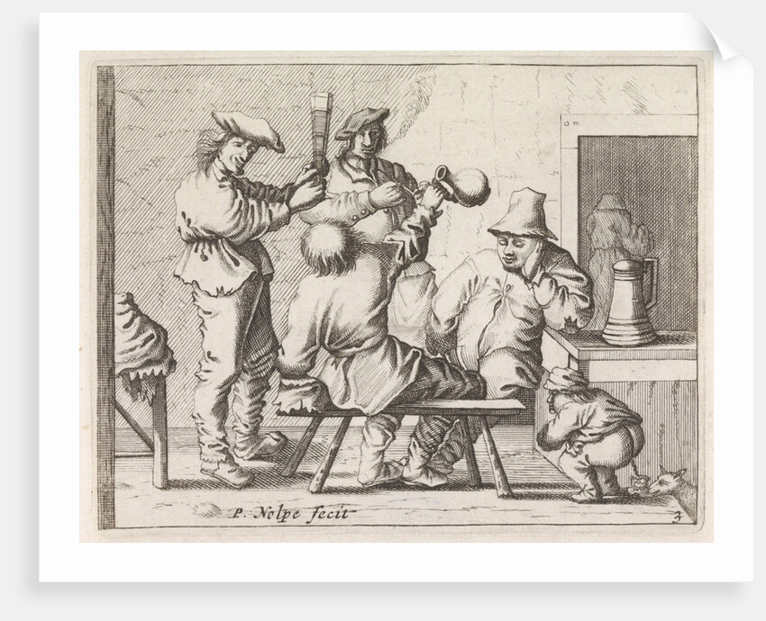 Peasants in an Interior by Pieter Jansz. Quast