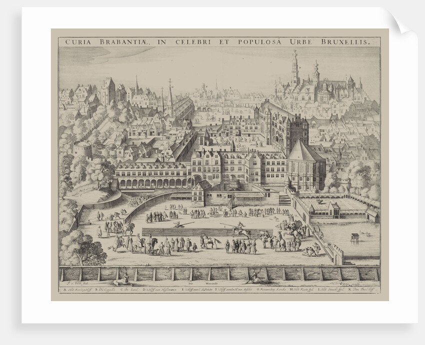 Court of Brussels by Claes Jansz. Visscher II