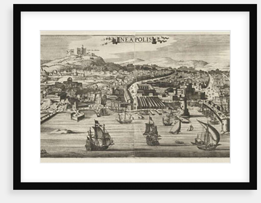 View of Naples by Jan van de Velde II