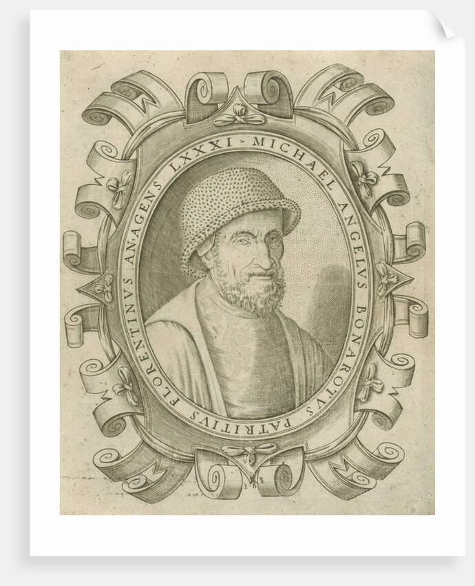 Portrait of Michelangelo Buonarroti by Jacob Bos