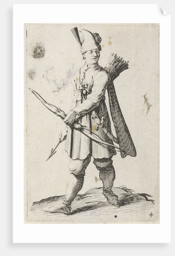 Man with bow and arrow by Clement de Jonghe
