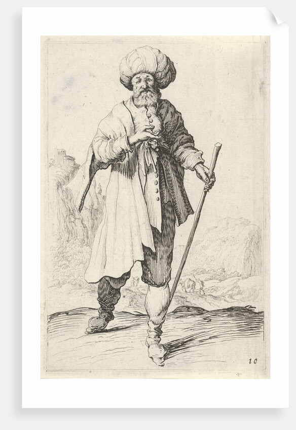 Man with walking stick by Clement de Jonghe