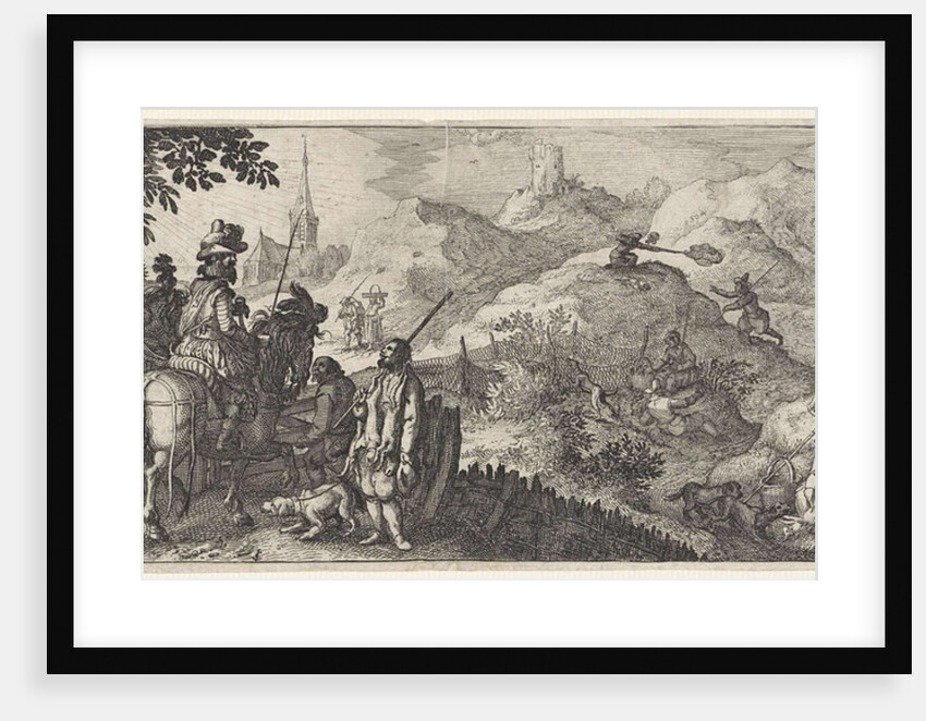 Hare Hunting by Claes Jansz. Visscher II