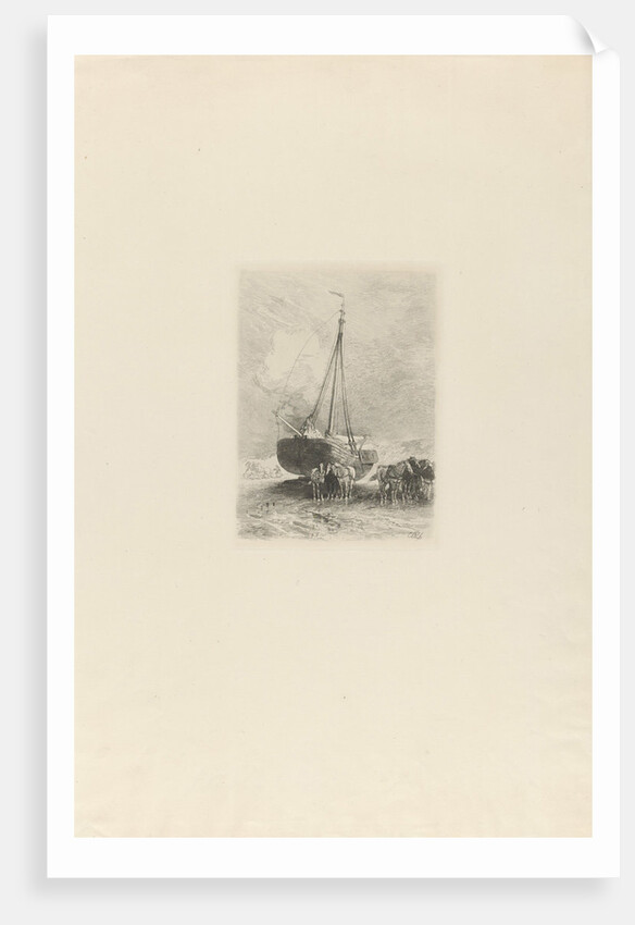 Ship on dry by Charles Rochussen