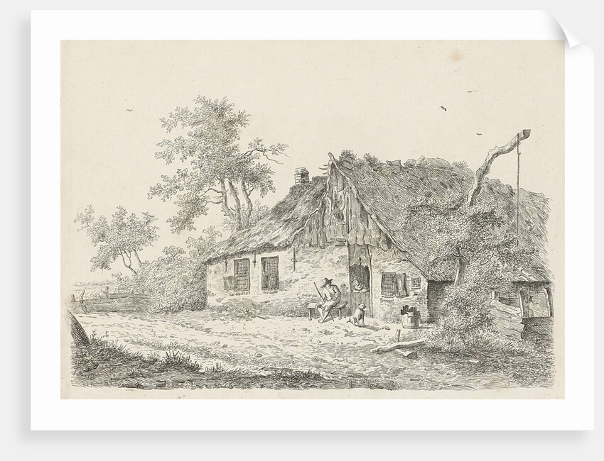 Farm with farmer and rancher by Egbert van Drielst