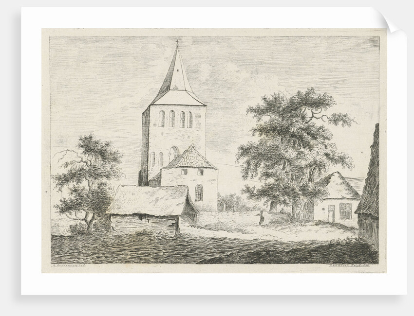 Church tower by baron Reinierus Albertus Ludovicus van Isendoorn à Blois