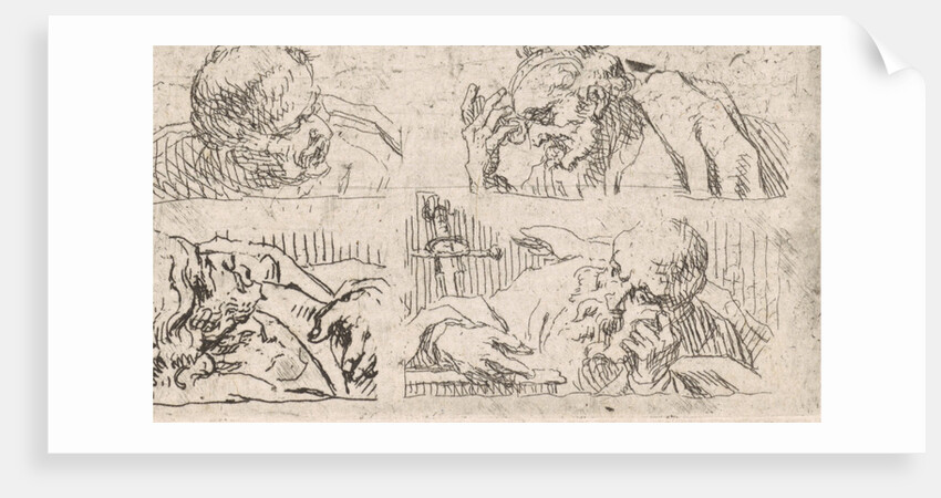 Six studies of heads of apostles by Cornelis Schut I