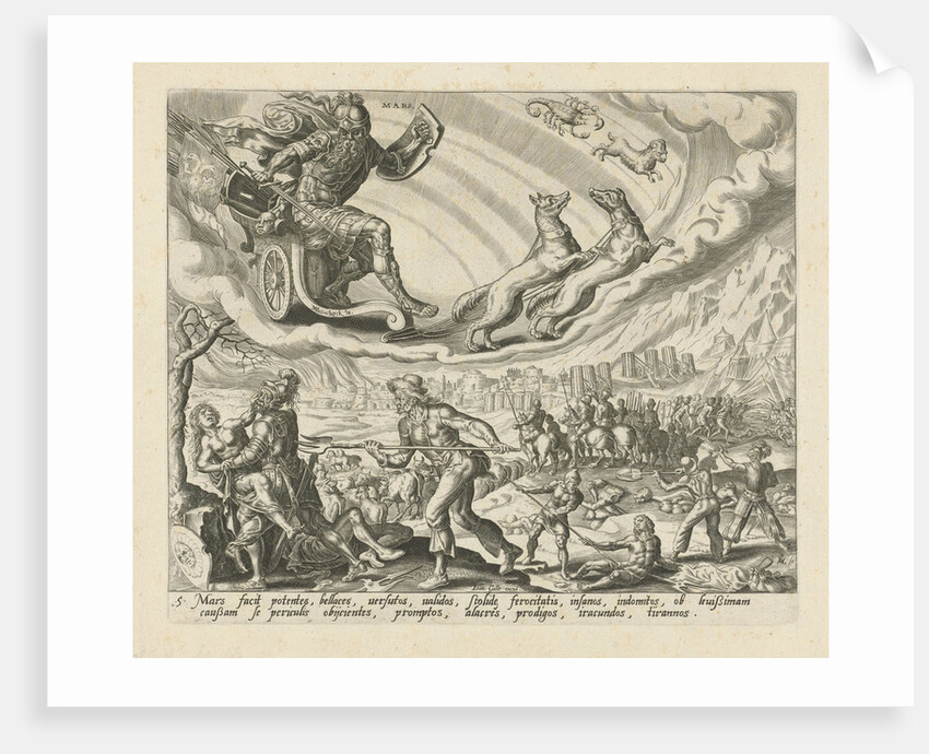 The planet Mars and its children by Joannes Galle