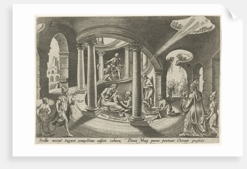 Adoration of the Magi by Philips Galle