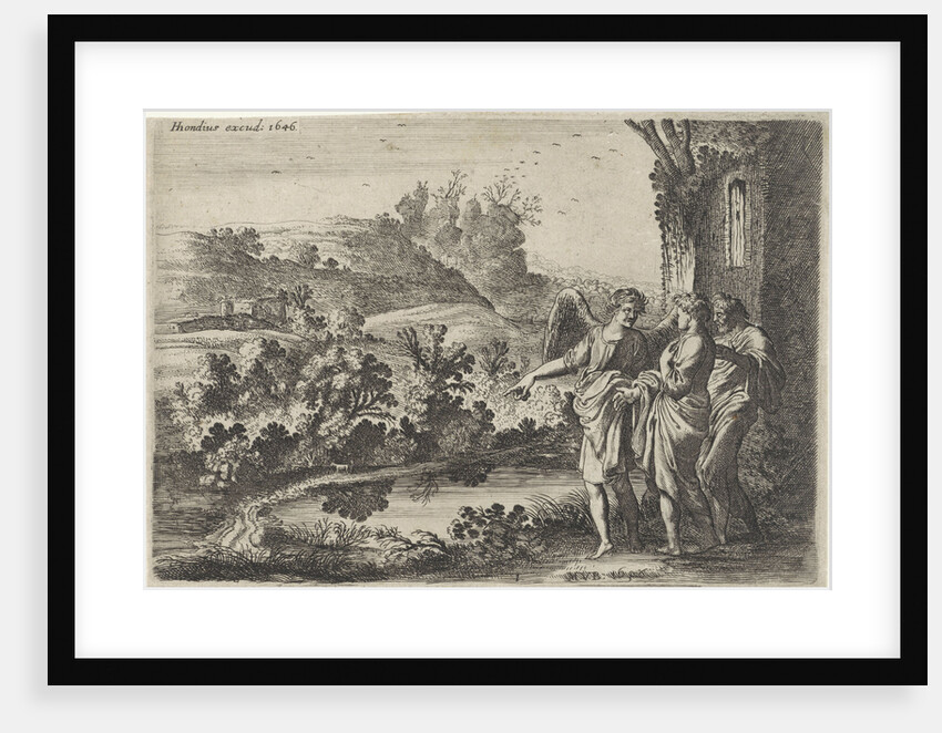 Tobias, Tobit and the Angel by Hendrick Hondius I