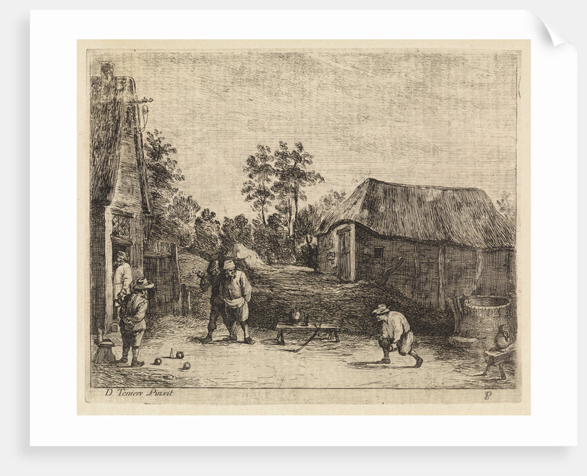 Farmers play bocce by Philippe Lambert Joseph Spruyt